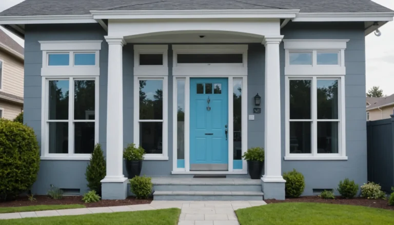 idées pour peindre la façade en deux couleurs