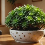 arbre de jade fleuri