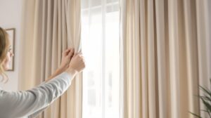 comment mettre voilage et double rideaux sur la même tringle