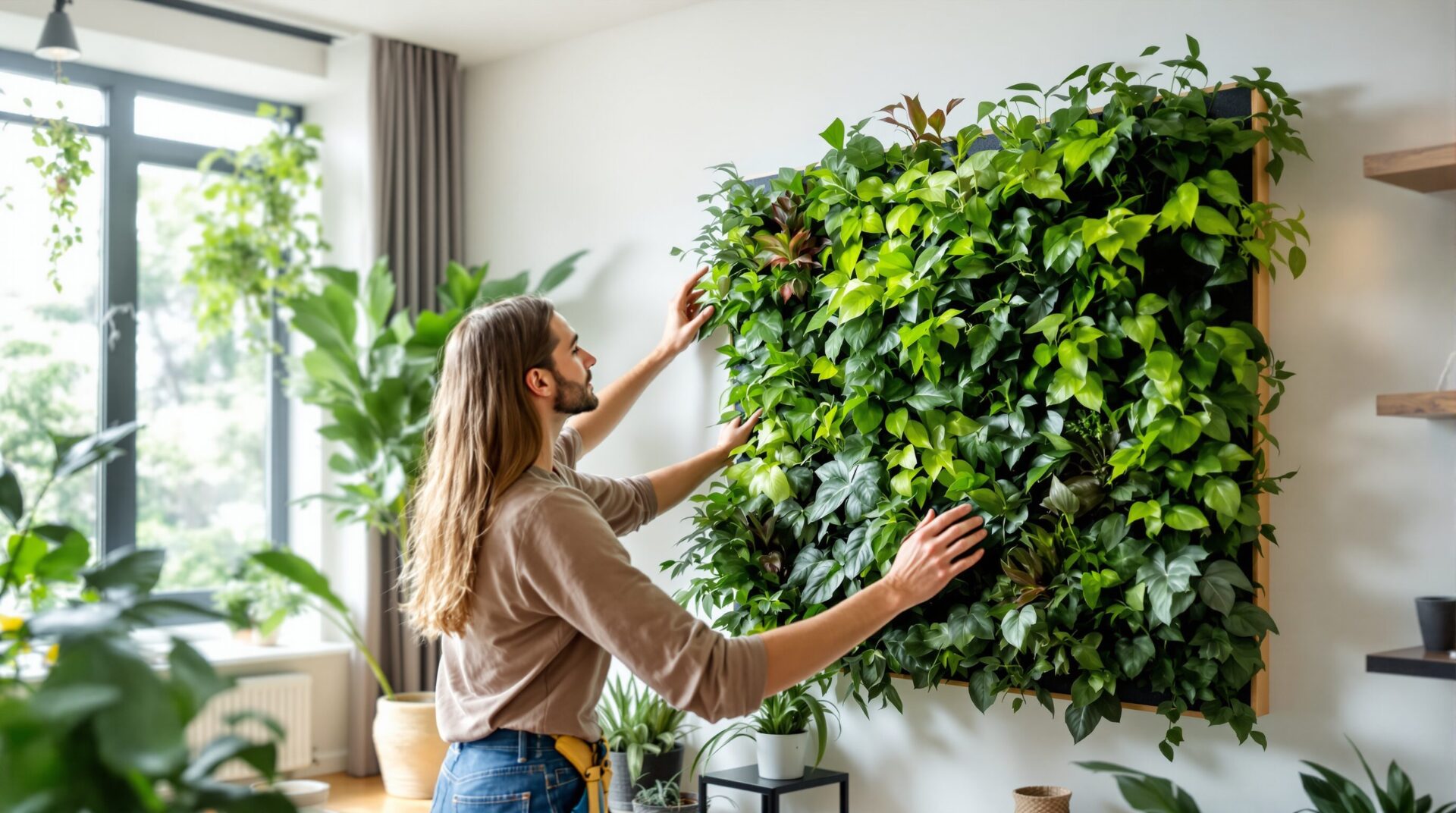 créer un mur végétal intérieur