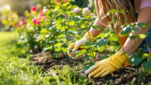 desherbant rosier naturel