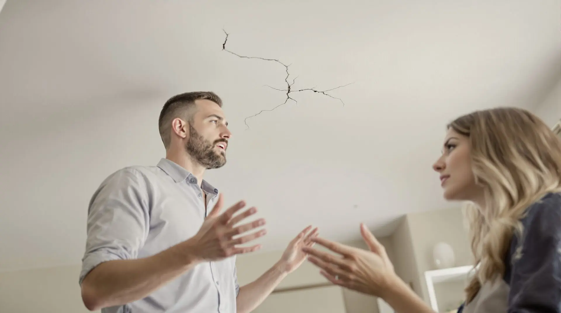 fissure plafond placo qui revient