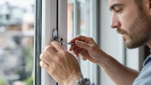 crémone fenêtre bloquée