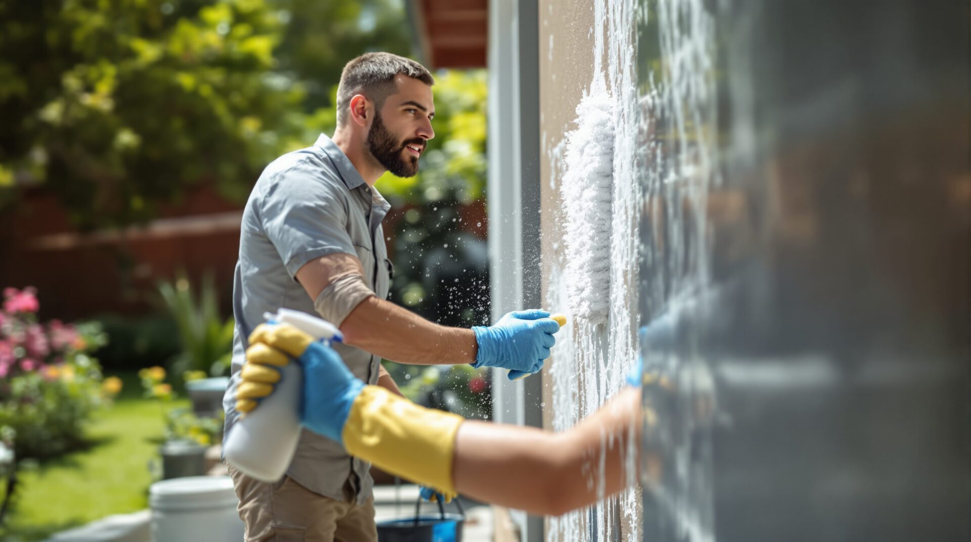 nettoyer mur exterieur javel