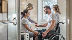 plan salle de bain handicapé