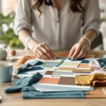 associer couleur bleu canard