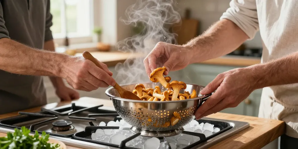 blanchir des girolles