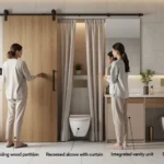 comment cacher un wc dans une salle de bain