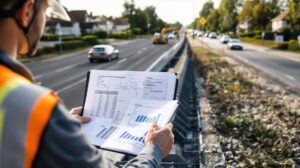 mur anti-bruit route départementale