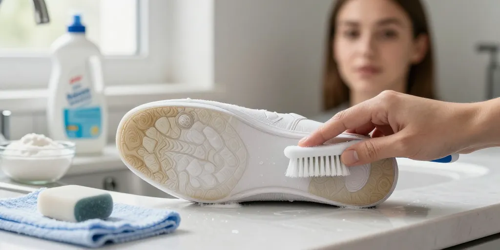 nettoyer semelle blanche basket