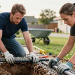 faire un drain autour de la maison