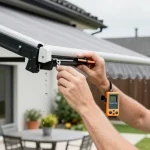 réglage inclinaison store banne